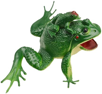 Modèle de Grenouille, Jouet de Simulation Sonore, Modèle de Grenouille Mère et Enfant, Crapaud, Faux Accessoires de Grenouille pour Enfants