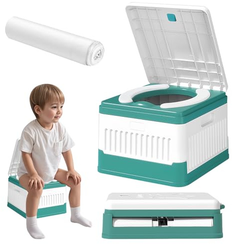 WANDGU Sedile WC per bambini: vasino pieghevole viaggio, vasino da allenamento, toilette per bambino, sedile WC per campeggio