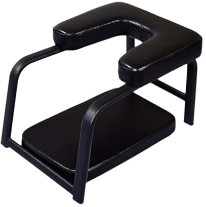 Aymzbd Yoga Headstand Bench Inversion Chair Portable Shoulderstand Multifunctional Trainer Stand Yoga Chair for Fitness Home Gym, Black