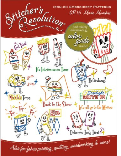 Stitcher's Revolution Iron-On Transfers-Movie Munchies