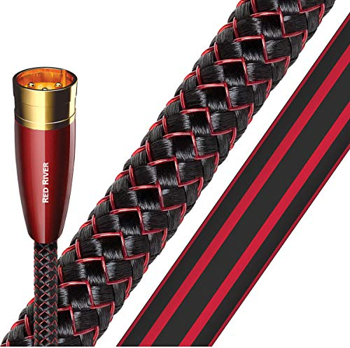 AudioQuest Red River XLR Câble audio 3 broches Noir 0,5 m