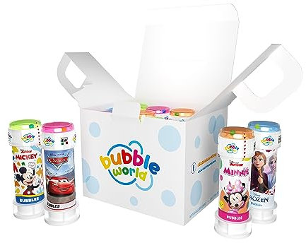 DULCOP – 003593 – Party Pack 12 Tuben von Luftblasen mit Wissen – Minnie Mouse – 60 ml
