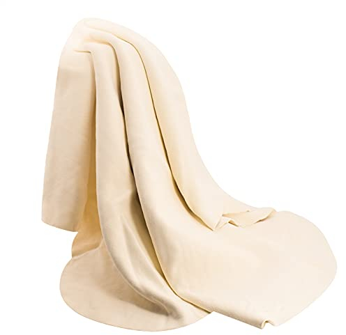 Xugend Shammy Auto-Trockentuch, echtes Naturleder, 99 x 65 cm, Beige