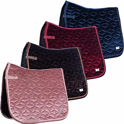 HKM Mellow Velvet Tapis de selle 8900 Framboise Poney Polyvalence / Poney