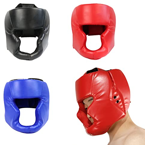 Box-Kopfschutzhelm, Kickbox-Kopfbedeckung für Erwachsene/Kinder, Box-Kopfschutz, Trainingskopfbedeckung, Vollgesichtsschutz, Sparringhelm, Kopfschutz, Kampfschutzausrüstung