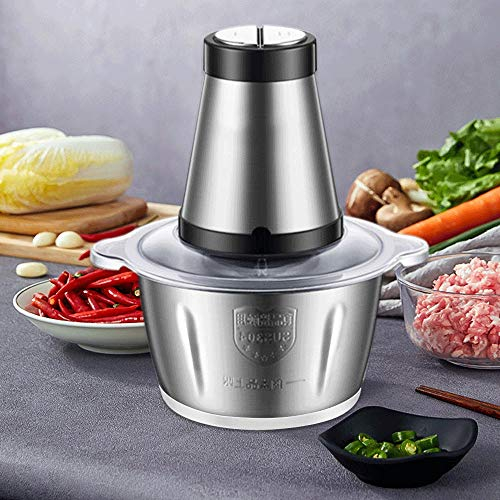 Picadora de carne de acero inoxidable 2L 500W ALTA Baja 2 velocidades picadora doméstica