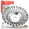 CCLIFE Unkrautbürste Freischneider 2er Set, Wildkrautbürste für Motorsense Rundbürste 200 x 25,4 mm mit Zubehör, PROBAUWERK