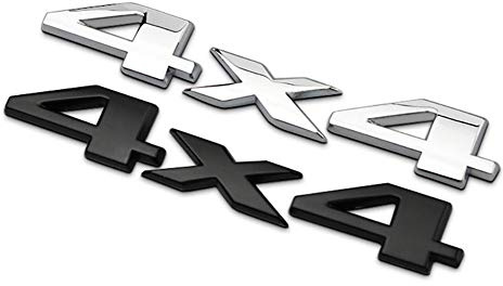 4x4 Auto-Auto-, Stilvoller 3D-Emblem-Abzeichen-Aufkleber, Motor-Auto-Aufkleber, Auto-Aufkleber, Chrom-Aufkleber, Ersatz (Wie gezeigt)
