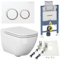 Geberit Spülkasten Omega 82 cm Ference WC spülrandlos Betätigungsplatte WC Sitz SoftClose Set
