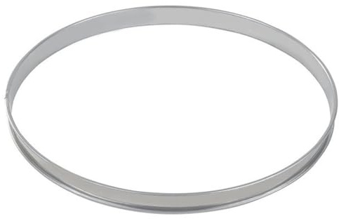 Gobel - Cercle à Tarte en Inox Ø 32 cm - Cercle à Pâtisserie bords roulés - Hauteur 2,7 cm - Démoulage Rapide et Parfait - Qualité Supérieure - Fabriqué en France