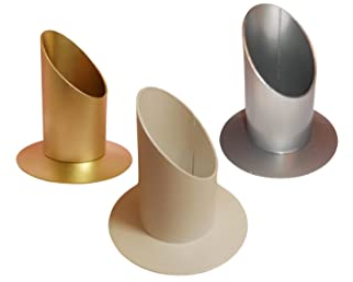 Kerzenständer,Kerzenteller,Kaminleuchter -gold,silber-für Taufkerze/Kommunionkerze,Konfirmationskerze B077LQ4LPW