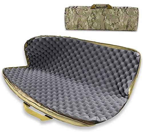 Gewehrkoffer Airsoft Tactical Rifle Case - Lange Gewehrtasche mit Ei-Baumwollschutz, 85CM 100CM Tactical Army Hunting AEG Rifle Gun Shotgun Case Handtragetasche Tasche Rucksack Camouflage,100CM