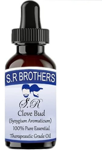 S.R. Brothers Huile essentielle de clou de girofle (Syzygium Aromaticum) 100 % pure qualité thérapeutique (10 ml)