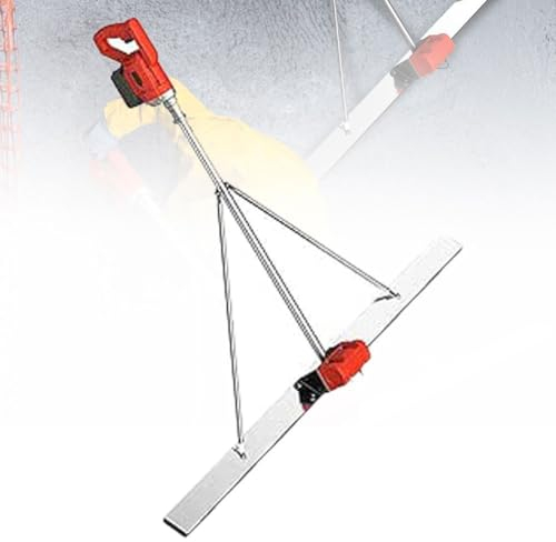 Power-Estrich-Betonbearbeitungsgerät, Betonestrich-Vibrationssatz mit 1 batteriebetriebenem, 6000 U/min/min 150-cm-Klinge, elektrischer, kabelloser Estrich-Zement-Oberflächenglätter, 1,5 m