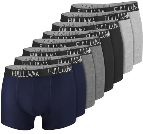 Fullluwaa Herrens Boxer Shorts 8-pack Briefs Bomull Herr Retro Shorts Boxer Underkläder S, M, L, XL, XXL, XXXL