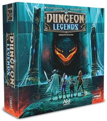 Asmodee Dungeon Legends, Gioco da Tavolo, 10+anni, 1-4 Giocatori, Edizione in Italiano