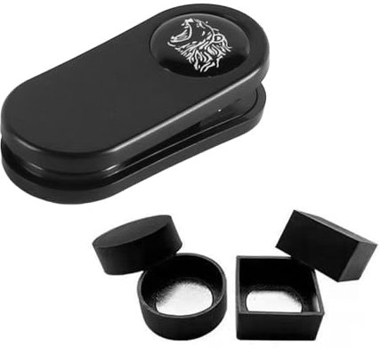 Laroal Porta Gesso Magnetico Professionale per Stecca da Biliardo Porta Gesso Silenzioso e Resistente Comodo Accessorio per Il Trasporto per Biliardo