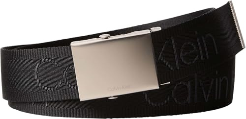 Calvin Klein herr Logo Webbing Plaque 38mm Fixed Lv04d7075g Bälten