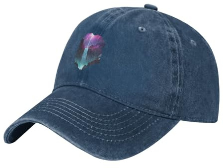 WHJSSF Gorra de béisbol negra para adultos, patrón de cascada de nebulosa, para hombres y mujeres, elegante y duradera, Azul Marino, talla �nica