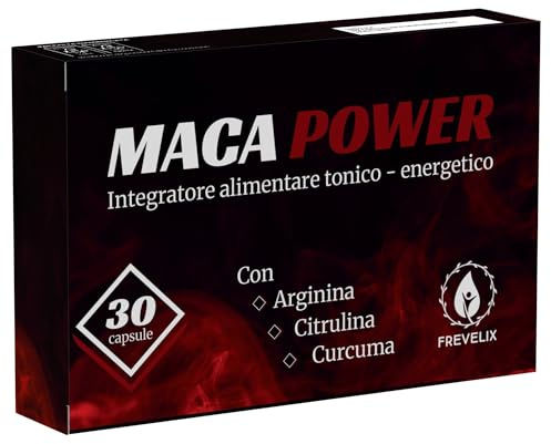 Maca Peruviana 30 Capsule - Complex Originale con L Arginina, L Citrullina e Curcuma