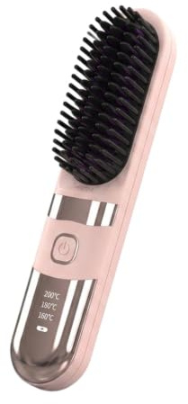 Sans Fil Lisseur à Cheveux Anti-Brûlure Réglable Température
