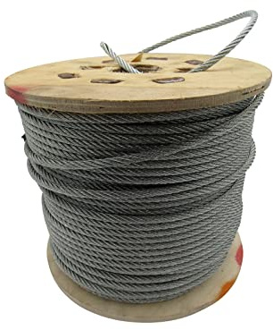 Galvanised Steel Wire Rope Cable 2.5MM 6x7 (100M Reel 6 x 7 Rigging Marine)
