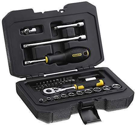 Stanley STMT82828-1 Coffret de Douilles ¼’’ - Jeu de 38 Pièces