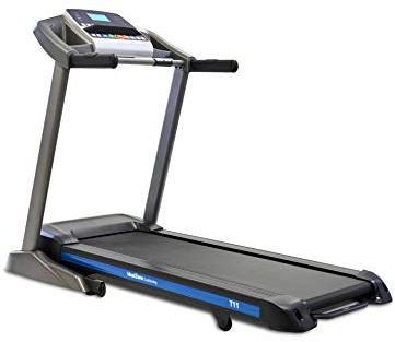 Horizon Fitness T11 Laufband besonders gelenkschonend durch modernstes IdealZone-Dämpfungssystem | 2 PS starkter Motor | 18 km/h Maximalgeschwindigkeit