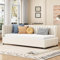 Dolamaní Sofabett klein 90x200 cm für Kinderzimmer Kinder Gäste Erwachsene, Tagesbett mit Lattenrost, Bett für Jugendliche mädchen Jungs (Beige, Einzelschlafsofa)
