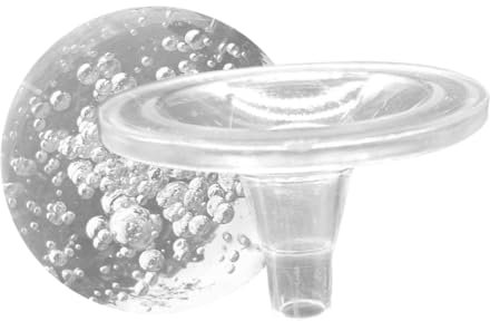 DECHOUS 3.1 Inch Water Fountain Ball Decorative Sphere with Stand Holder, Crystal and Plastic Material, Stylish Appearance for Office Desk Or Porch Decoration