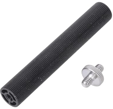 Varilla de extensión de aluminio de 15 mm de diámetro, doble rosca hembra/macho, adaptadores de alta estabilidad para trípodes DSLR, accesorios de montaje de cámaras portátiles, barra de extensión