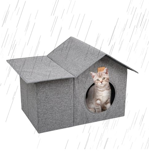 Mixnexorad Cabane D'Extérieur pour Animaux,Caverne Imperméable Respirante Amovible - Lits en Forme De Caverne pour Chats,pour Chiot Et Petits Animaux Intérieur Voyage Chambre Balcon Couloir Extérieur