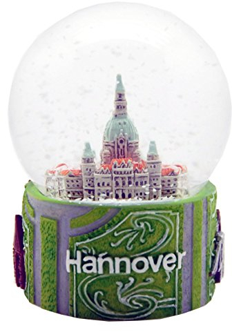 Schneekugel Souvenir Hannover Rathaus | Reiseandenken Deutschland | 65mm Durchmesser | 30024