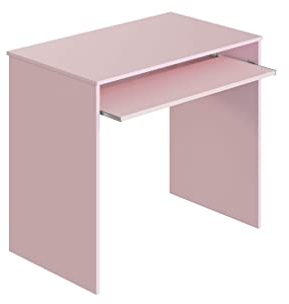 Loungitude - Bureau avec tablette extractible L90 cm - Rose