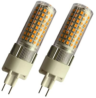 Ampoules LED G8.5 Dimmable 120 LED Perles 2835SMD 3000-6000K G8.5 LED Corn Bulb AC 85-265V pour l'éclairage domestique, pas de scintillement, angle de faisceau de 360°, paquet de 2,Natural white,12W