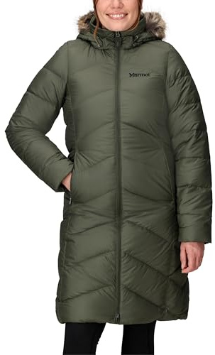 Marmot Women's Montreaux Coat, Warm, Insulated Hooded Winter Coat, Windproof Down Parka, Lightweight Packable Outdoor Jacket, Nori, XS