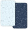 Bimocosy Premium Spannbettlaken 70x140cm für Mädchen und Jungen,2er Set, aus atmungsaktives 100% Twill Baumwolle für Baby Kinderbett,Sternbild Muster, Oeko-TEX Standard 100 Zertifiziert, Blau