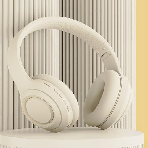 Cuffie con Luci LED, Cuffie Stereo Pieghevoli, Radio FM, Slot per Scheda MicroSD, Riproduzione 24 Ore su 24 Cuffie Pieghevoli Sull'orecchio con Microfono