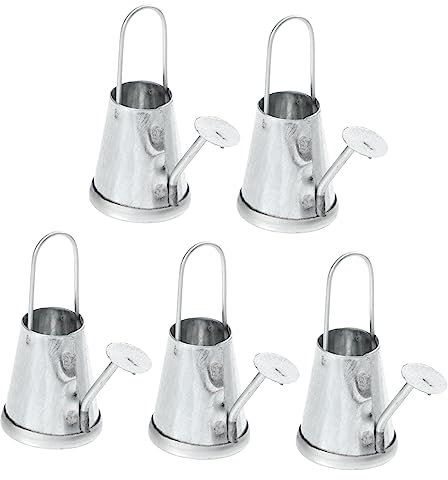 TOYANDONA 5stücke Mini Gießkanne Aus Eisen Teiliges Miniatur Bewässerungsgerät Für Mini-häuser Und Gartenlandschaften Dekorativ Und Langlebig Für Puppenhäuser Und Kreative