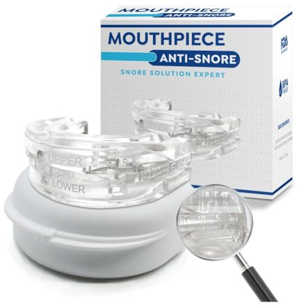 Sofela Airflow Dispositif Anti-Ronflement Puissant Et Efficace Contre Les Ronflements L'apnée Du Sommeil Dentaire Anti-Ronflements Réglable Confortable & Respiration Améliorée(blanc)