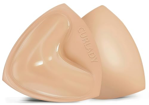 Curlady Sticky Bra, Double Sided Stick on Bra Inserts | Reusable Push Up Lift Enhancer Pads, Invisible Self Adhesive Bra for Swimsuit, Backless and Strapless Clothing