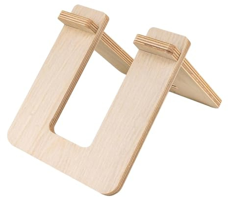 Soporte de marco de madera, soporte de freno portátil, soporte compacto para bicicleta de equilibrio con soporte estable, accesorio de exhibición de bicicleta para niños, cumpleaños, día de San