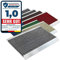 Floordirekt PRO Repräsentative Fußmatte Profi Brush - Testurteil Sehr Gut - Schmutzfangmatte mit Alu Rahmen für außen und innen - Verschiedene Bürsten Farben und Größen (50x80cm Schwarz Weiß)