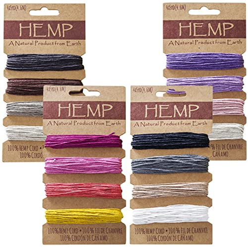 16 Colores Cordón para Pulseras, Cordón de Lino, Cordón para Pulseras, Cordón para Manualidades de 1 mm, para Collares, Pulseras, Tobilleras y Pendientes