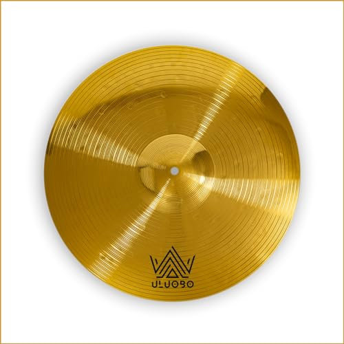 ULUOBO Crash-Becken, 40,6 cm (16 Zoll) Übungsbecken (Gold)