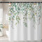 FAIRYGATE Bathroom Curtains Washable Shower Curtains Duschvorhang Textil Vorhang Buch Antischimmel Polyester mit 12 Ringe für Badezimmer Waschbar und Schnell Trocken mit Blätter B9608