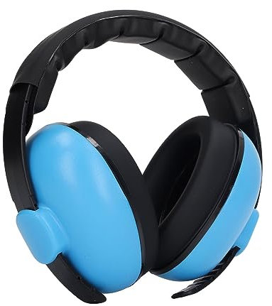 Cuffie Antirumore per la Riduzione del Rumore - NRR 31dB Cuffie Antirumore con Blocco del Suono Difensore per le Orecchie per Adulti Tiro Falciatura Autismo Caccia Costruzione, Blu