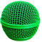 Copertura di ricambio per testa del microfono, in rete di acciaio, filtro pop con testa a sfera con schiuma interna, adatta per SM58 SM58S, SM58LC copertura parabrezza (verde, 1 pezzo)
