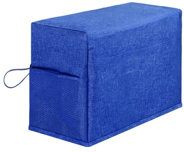Funda Maquina Coser, Cubierta de la Máquina de Coser con Bolsillos, Funda Antipolvo, Compatible con Funda Protectora para la mayoría máquinas Coser y Accesorios(Azul)