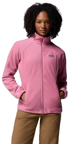 Columbia Chaqueta de forro polar Benton con cremallera completa para mujer, Rosetón., S